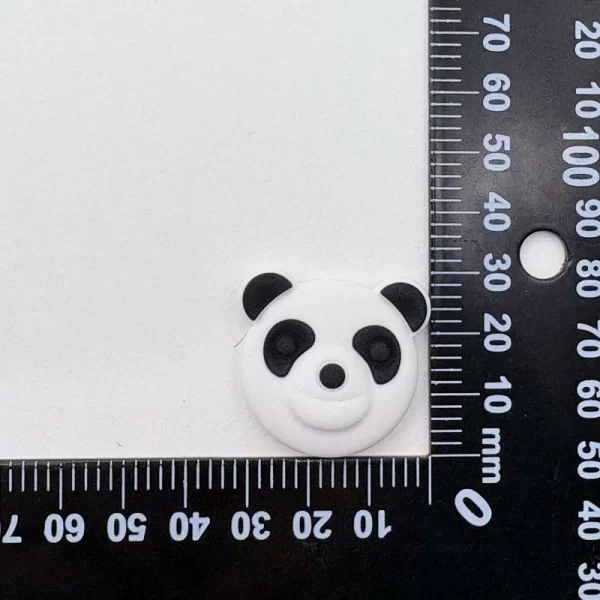 3D熊猫卡通硅胶鞋贴 - 兼容洞洞鞋 - 图片 5