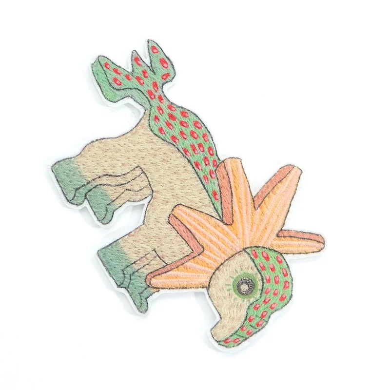 喷印刺绣卡通怪兽徽章 - 图片 4