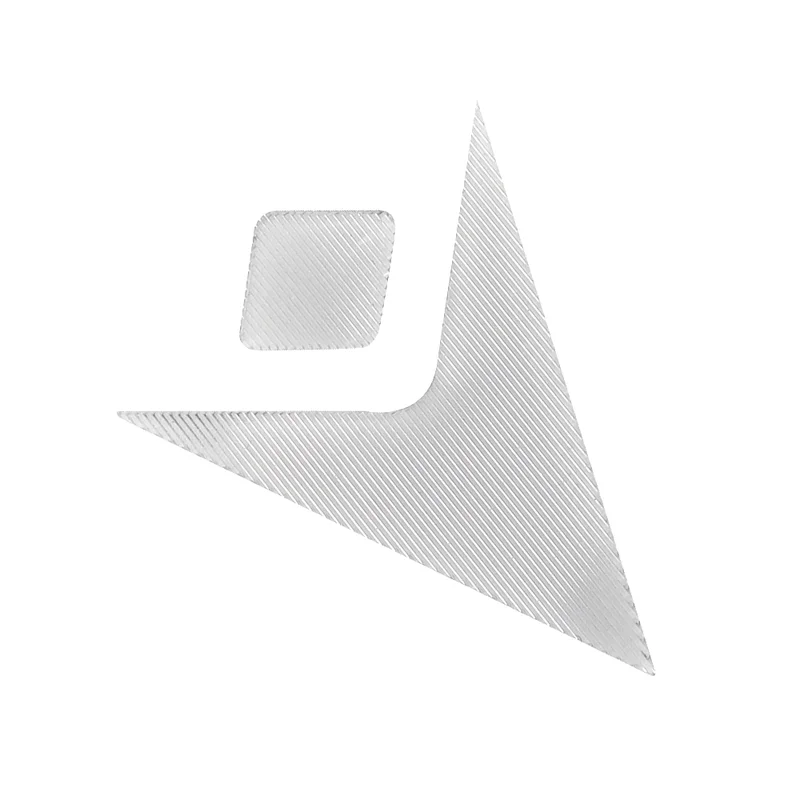 银色金属质感 TPU 几何橡胶标 - 图片 2