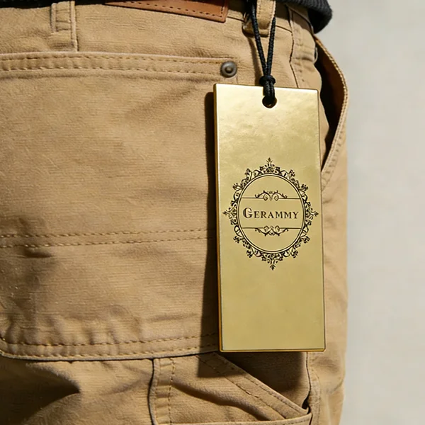 时尚品牌高端金色吊牌 - 图片 5