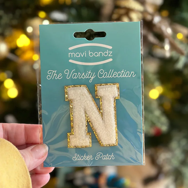 26件装雪尼尔闪粉金边字母标 - 图片 4