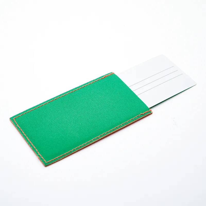 定制皮革吊牌-带透明窗口 - 图片 6