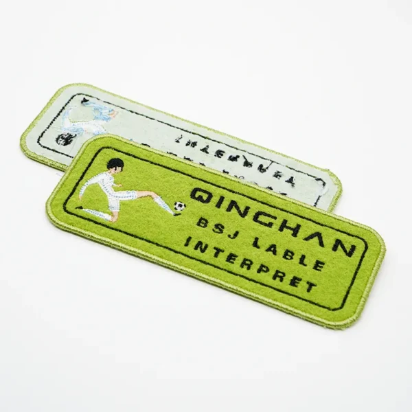 刺绣标-绿色足球场景带文字款 - 图片 3