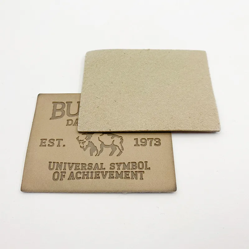 浅棕色压印装饰皮标 - 图片 4