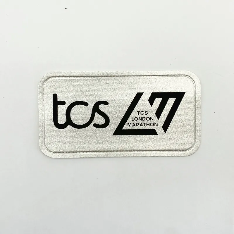 哑光白配黑色丝印-印花皮革标