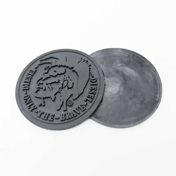 黑色 3D 立体 PVC 缝制胶章 - 图片 2