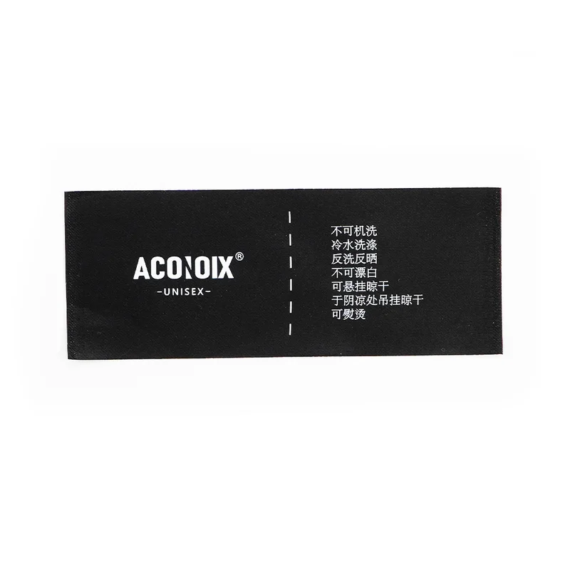 带有保养说明的定制编织颈标 - 图片 2