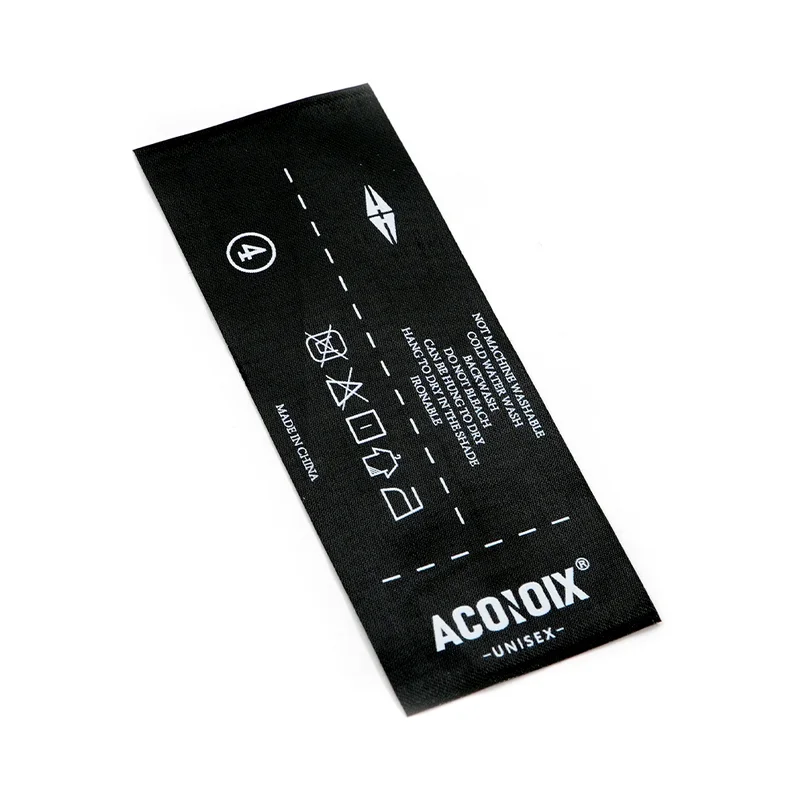 带有保养说明的定制编织颈标 - 图片 3