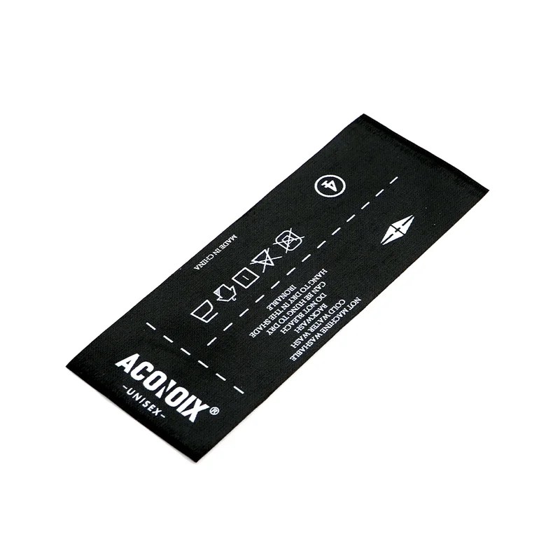 带有保养说明的定制编织颈标 - 图片 4