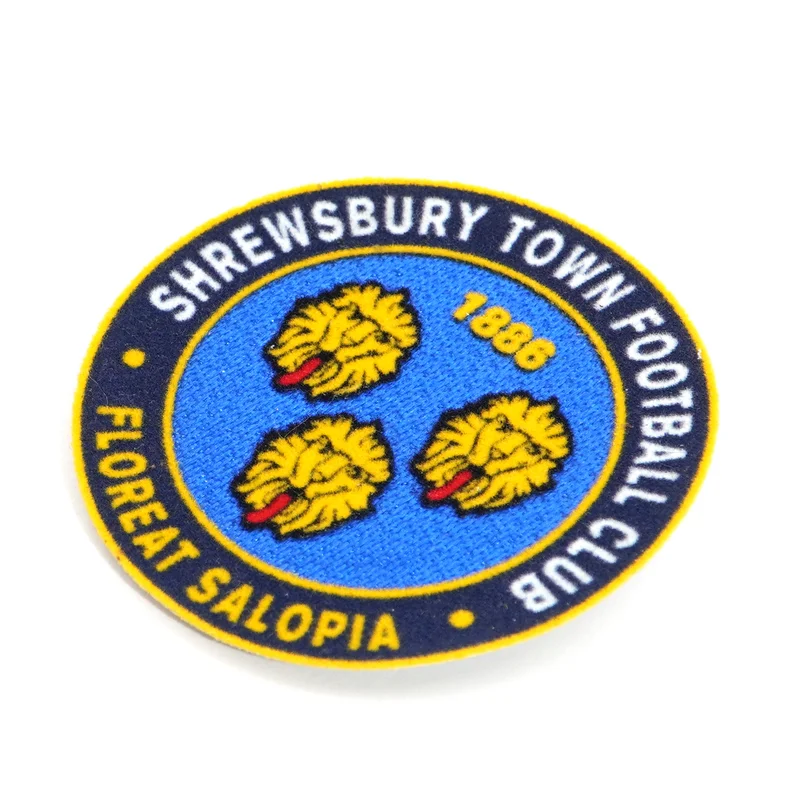 定制植绒足球徽章布贴 - 图片 2