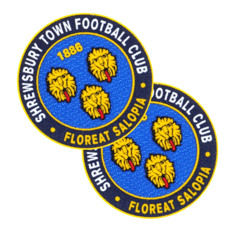 定制植绒足球徽章布贴 - 图片 5