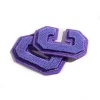 Purple Letter C Toothbrush Embroidered Patch-4