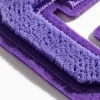 Purple Letter C Toothbrush Embroidered Patch-5