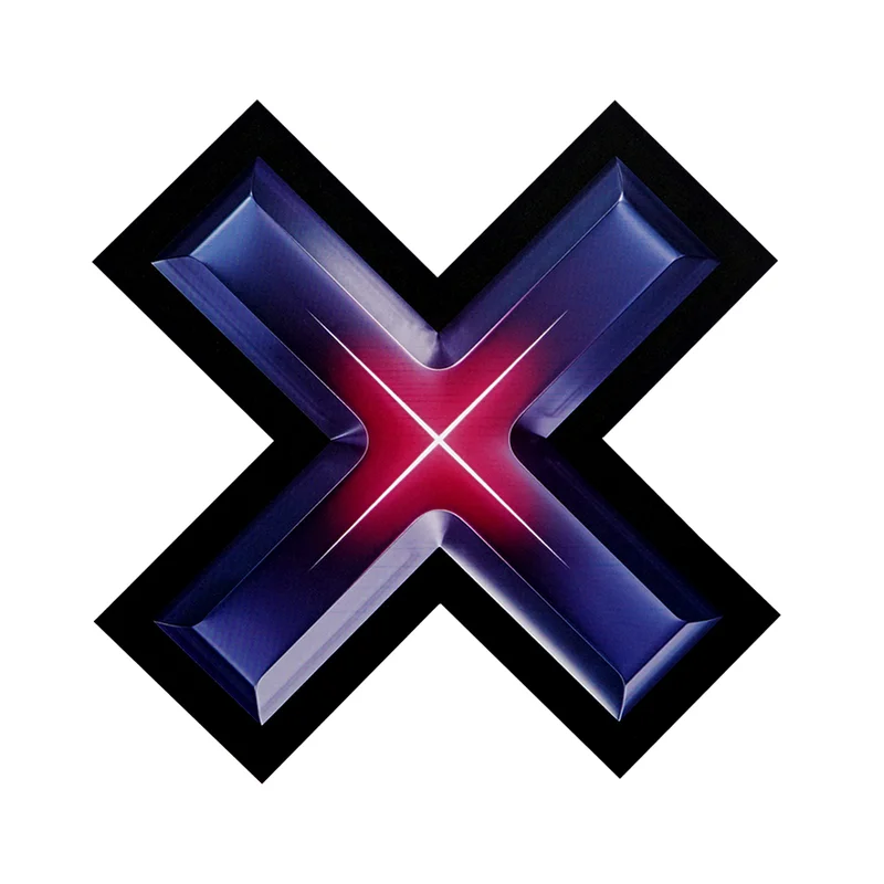 科技风 3D 效果 “X” 字母 2D 烫画标 机能风服饰热转印装饰标