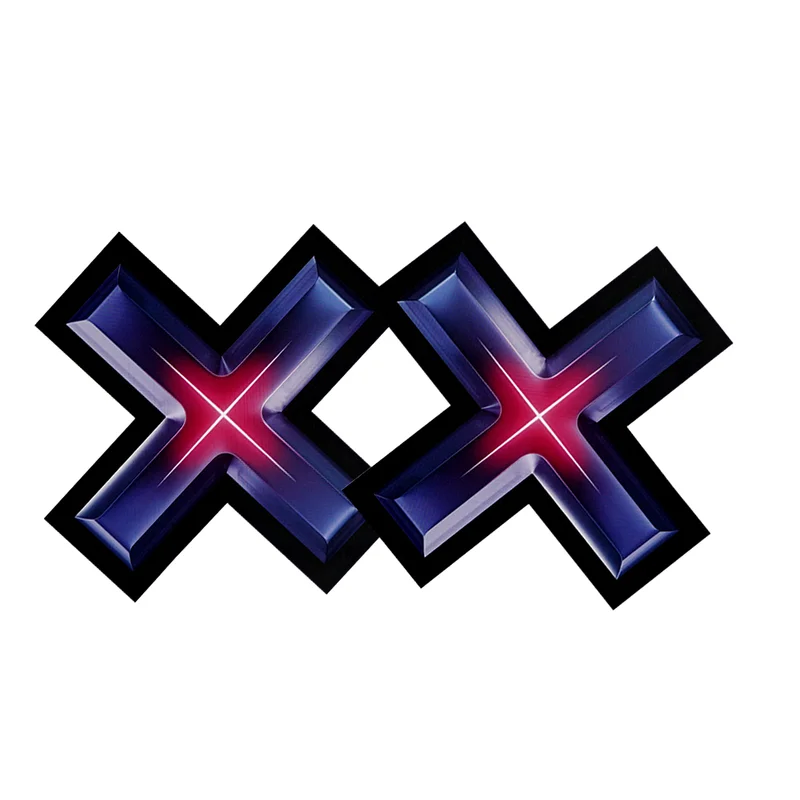 科技风 3D 效果 “X” 字母 2D 烫画标 机能风服饰热转印装饰标 - 图片 4